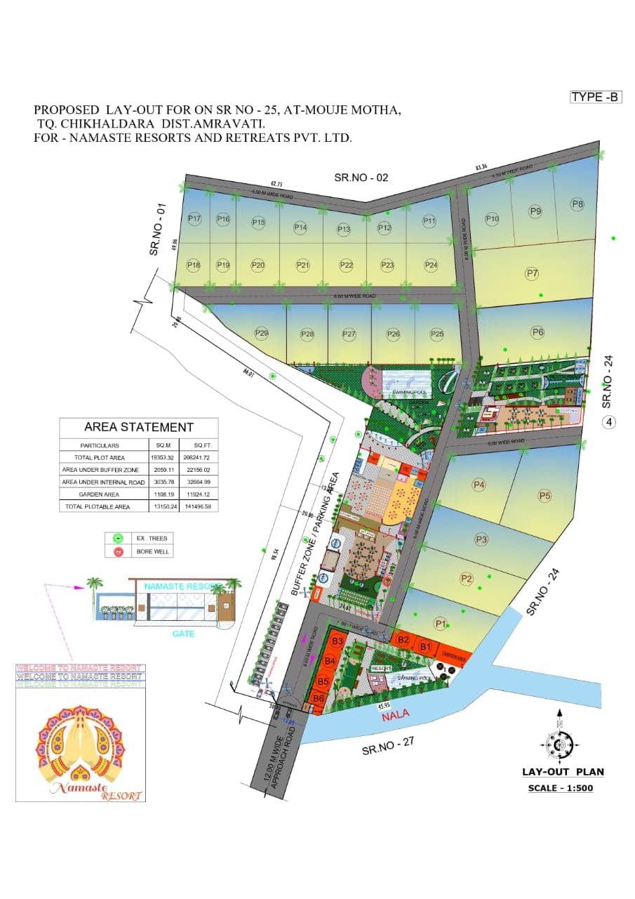 Namaste Resorts – Motha Layout